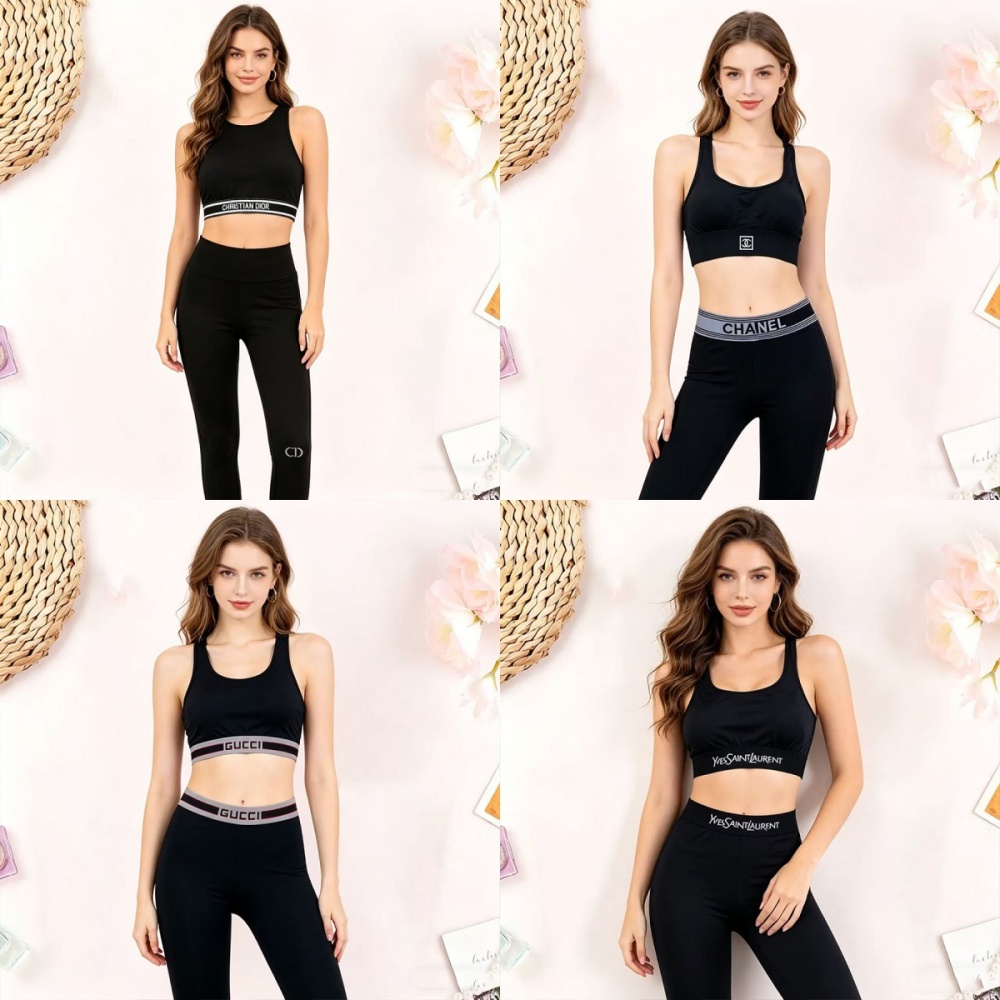 Gucci、YSL、Dior、Chanel Yoga Wear
