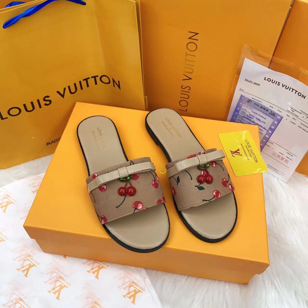LV Women's Flat Slides 2