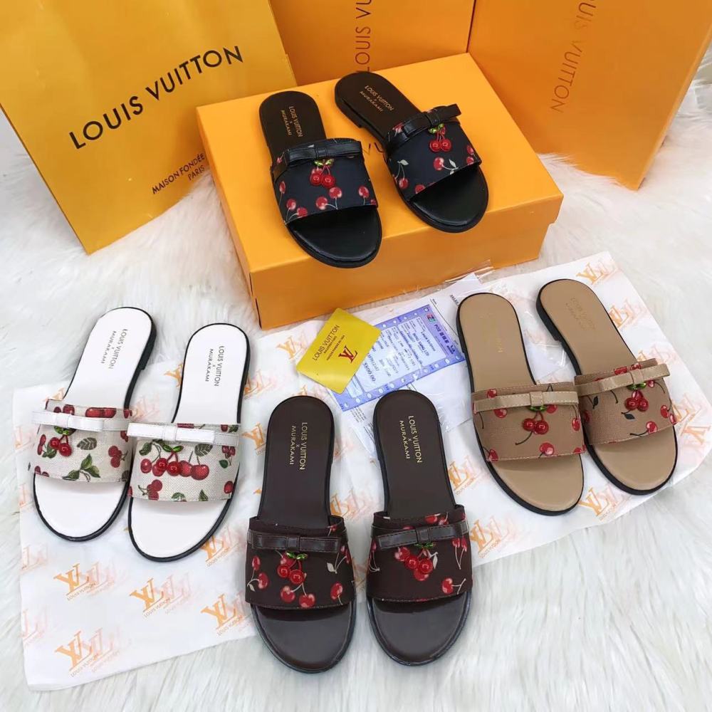 LV Women's Flat Slides 2