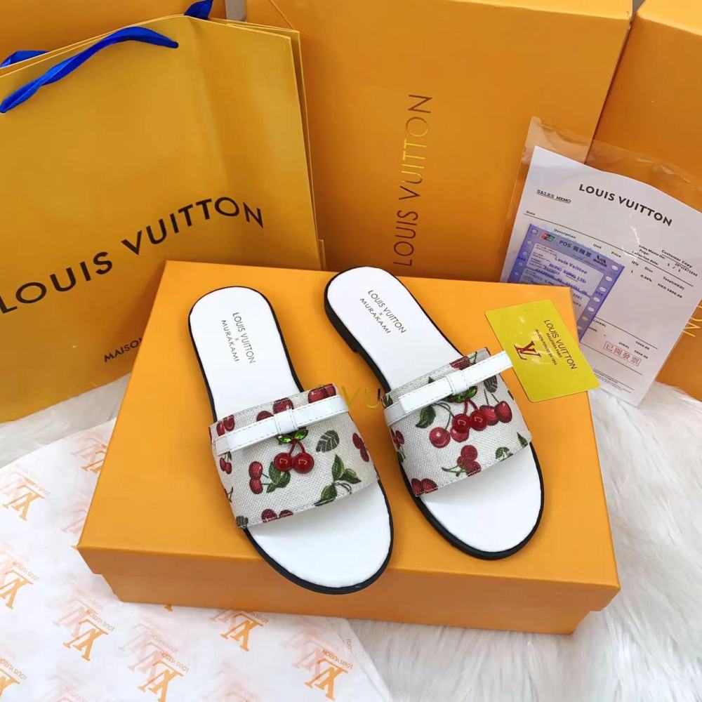 LV Women's Flat Slides 2