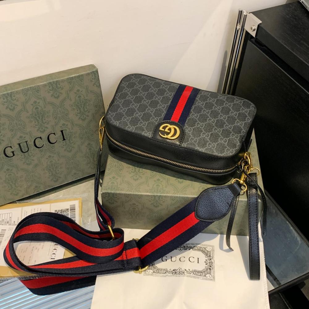 GUCCI GG Monogram Web Camera Bag