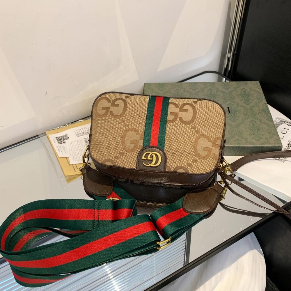 GUCCI GG Monogram Web Camera Bag
