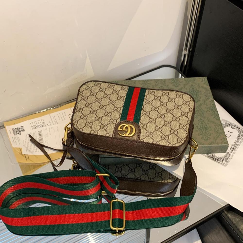 GUCCI GG Monogram Web Camera Bag