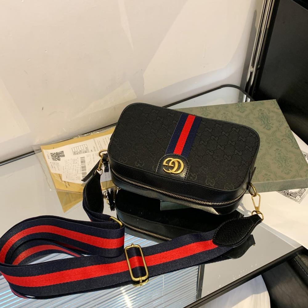 GUCCI GG Monogram Web Camera Bag