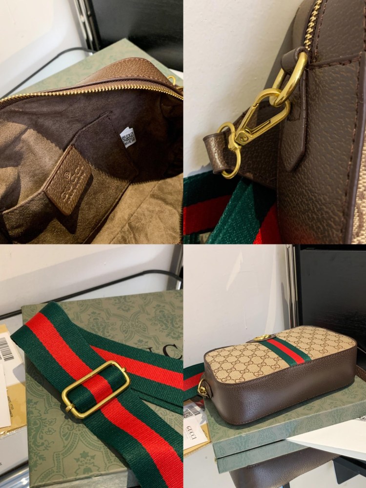GUCCI GG Monogram Web Camera Bag