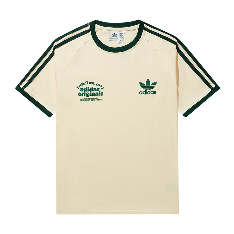 Adidas Couples' Double-Ply Cotton Short-Sleeve Tops
