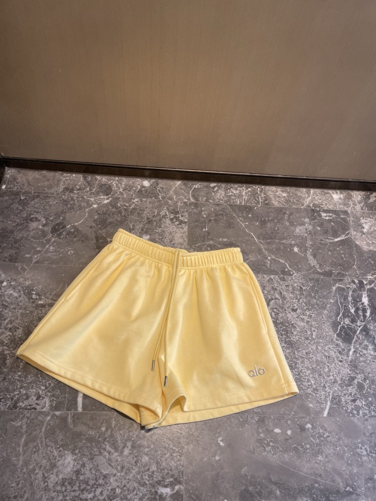 alo Bright Label Casual Terry Cotton Shorts