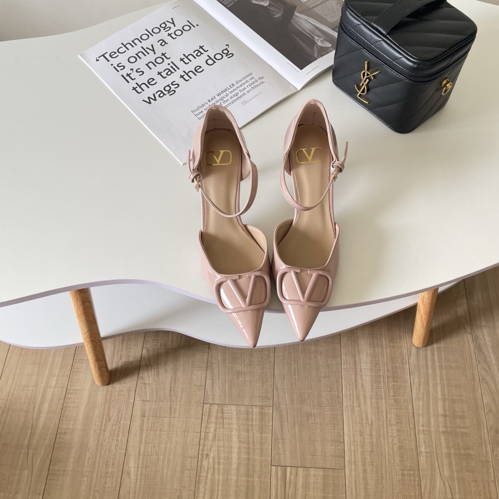 Valentino Classic V-buckle high heels
