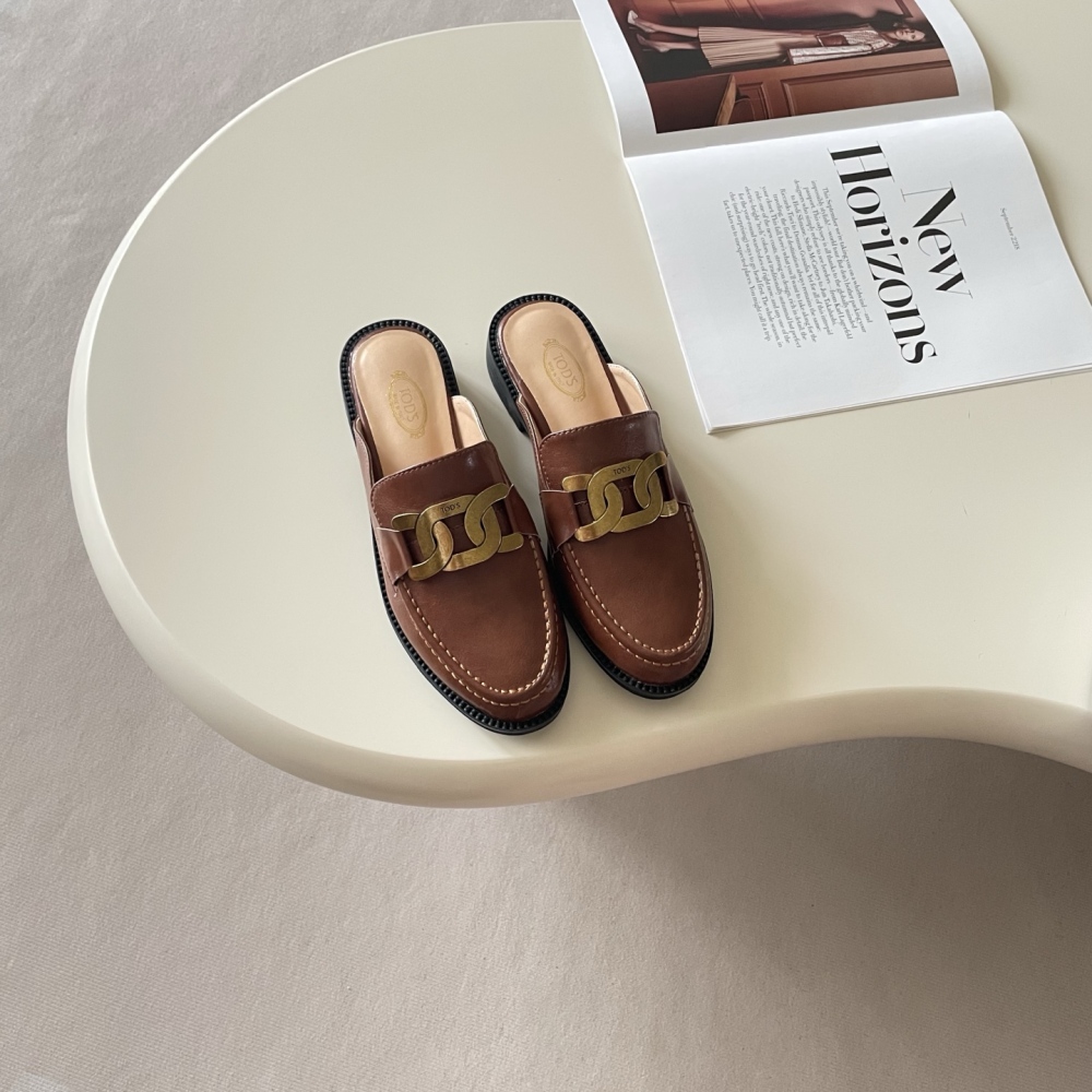 TOD'S 26P Chain-Detail Flats