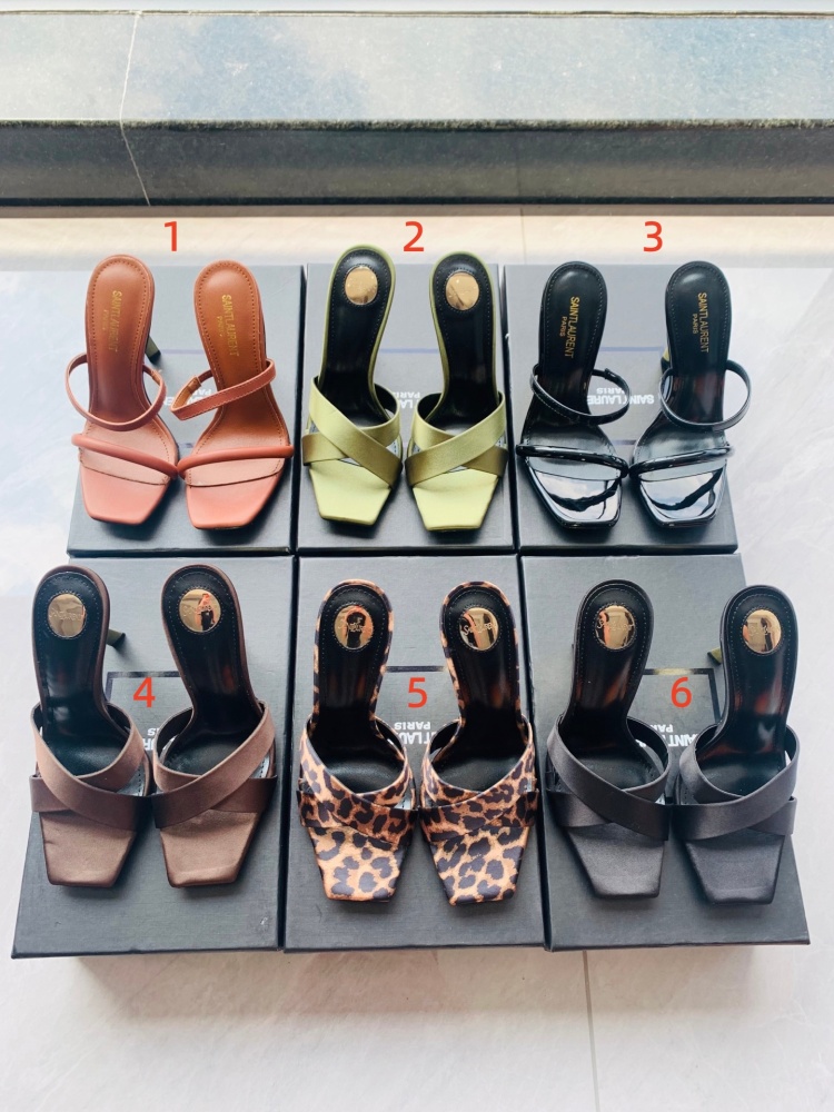 YSL High-heeled mules