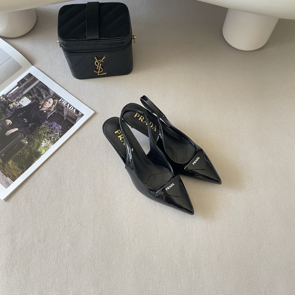 Prada Prada Premium Gold-Label Stiletto Sandals