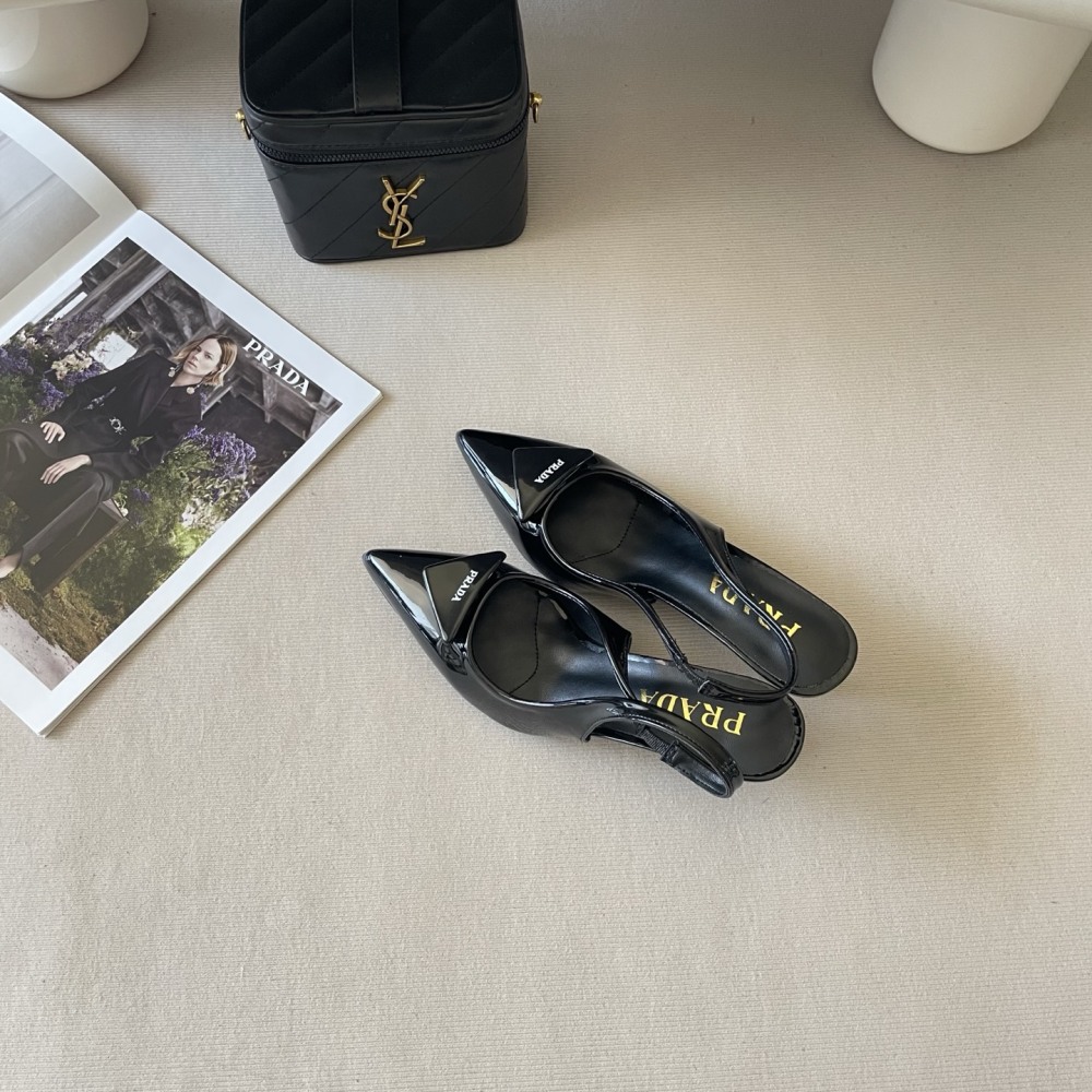 Prada Prada Premium Gold-Label Stiletto Sandals