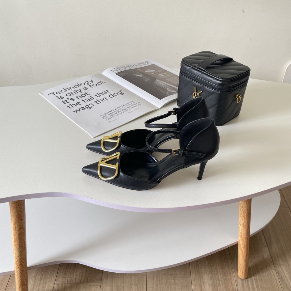 Valentino Classic V-buckle high heels