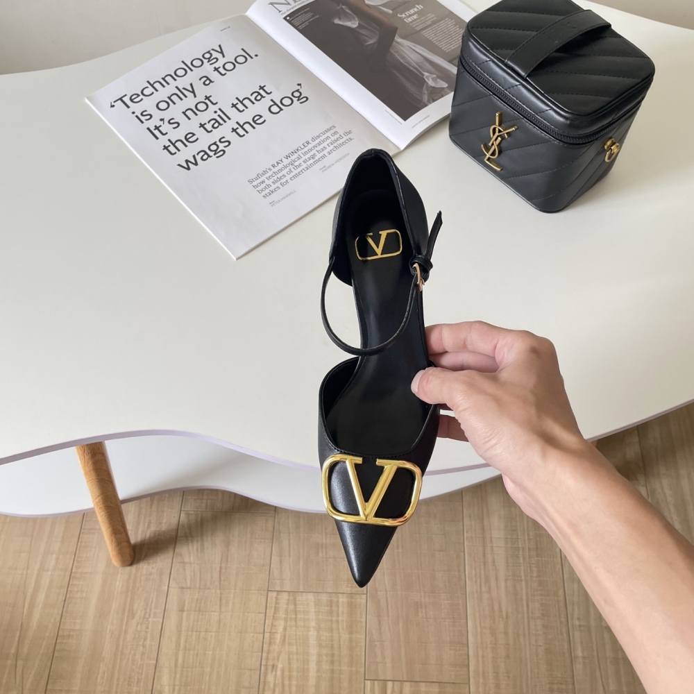 Valentino Classic V-buckle high heels