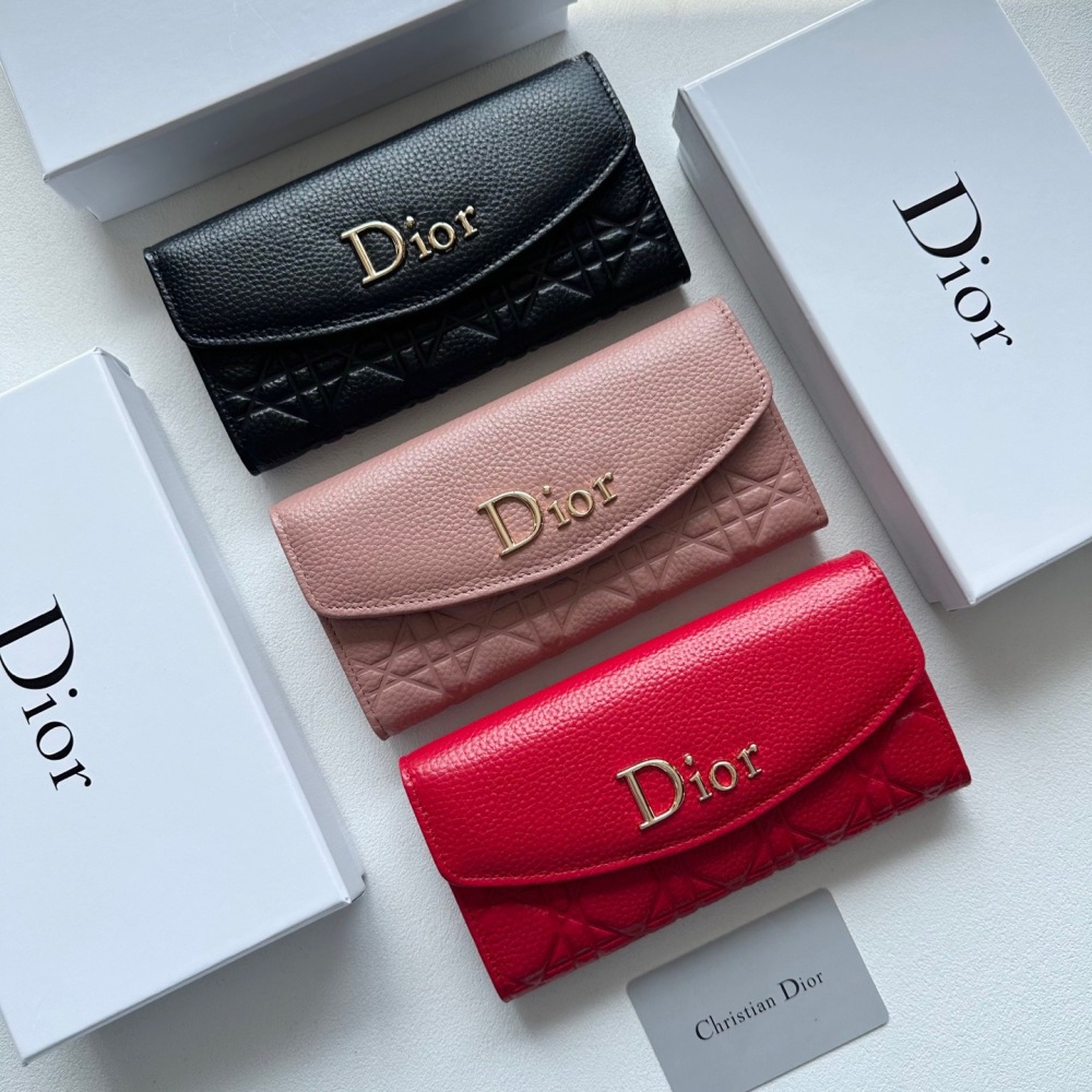 Dior Stylish Top-Grain Cowhide Wallet
