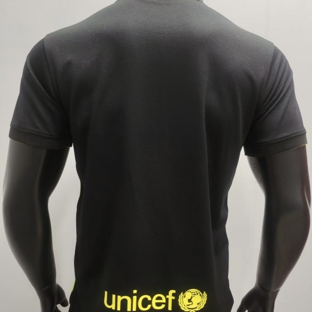 13-14 Barcelona second away black football jersey