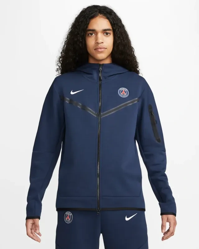 NIKE PARIS TECH MEN'S FLEECE HOODIE KIT--PSG 24-25