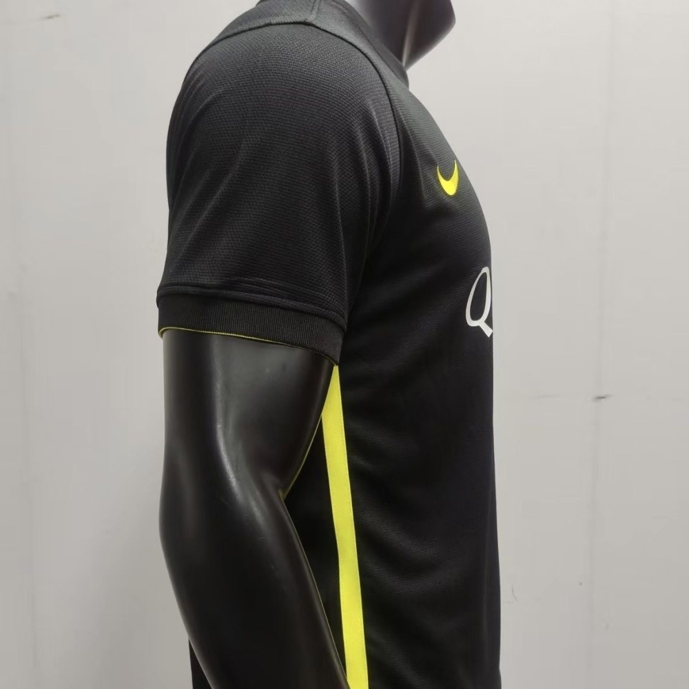 13-14 Barcelona second away black football jersey