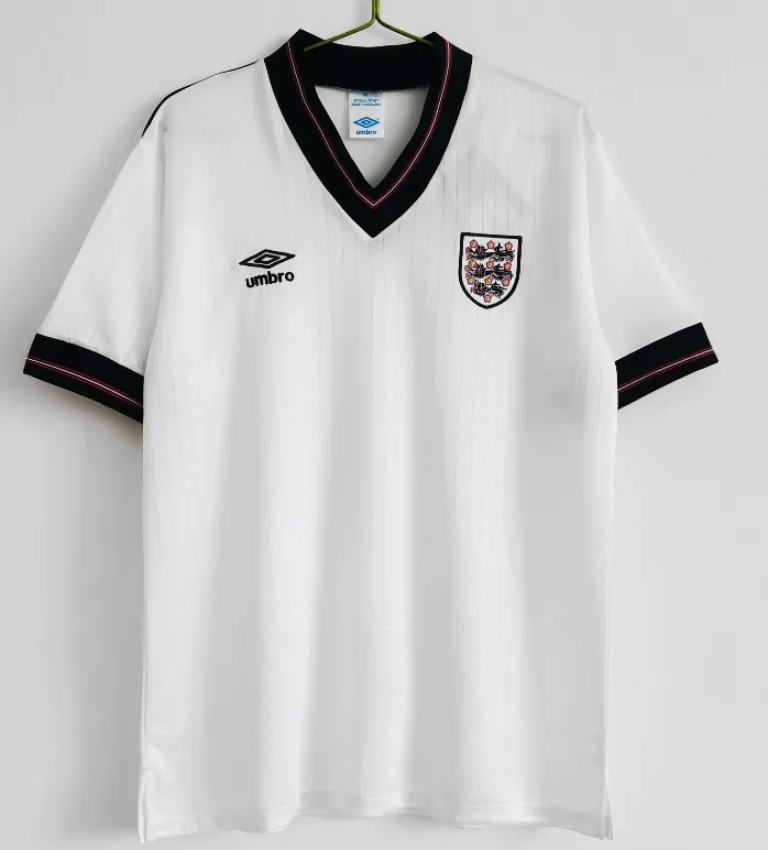 England 1984/87  Retro Soccer Jersey Home Replica