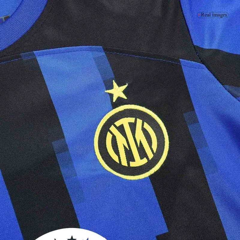 Kids Inter Milan 2023/24 Home Kit Jersey+Shorts