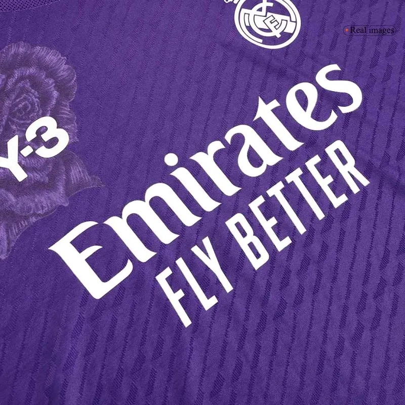 2023-24 Real Madrid Y-3 Fourth Jersey Purple Player Version