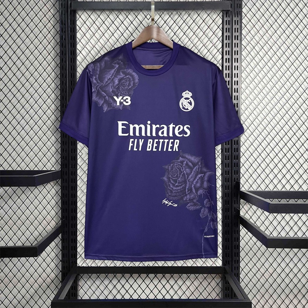 Y3 Real Madrid 24-25 Purple Shirt Football Jersey