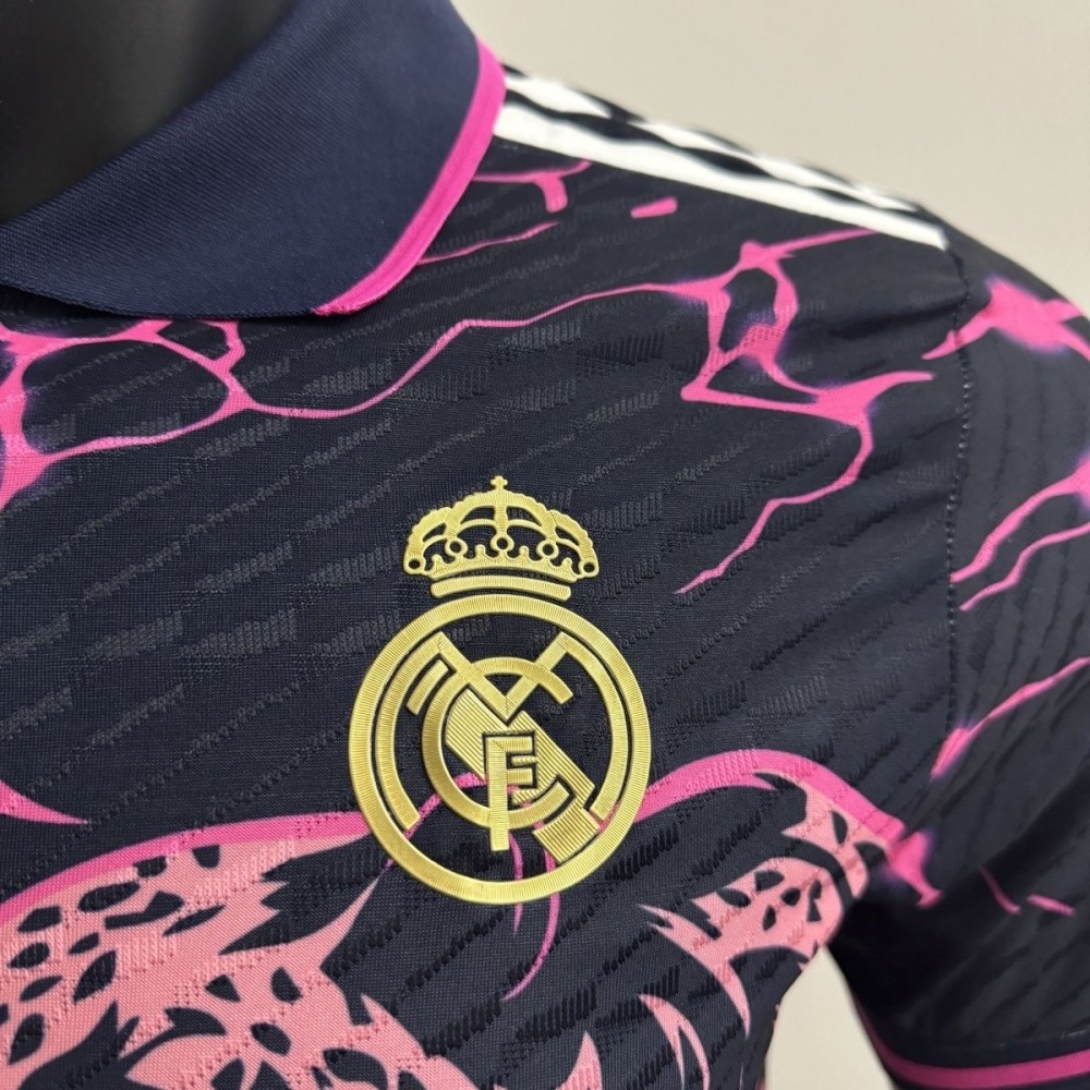2025-26 Real Madrid Panther Black Purple Special Edition Jersey  Player Edition