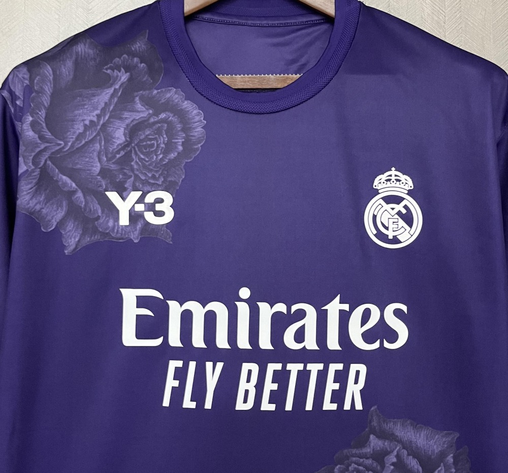 Y3 Real Madrid 24-25 Purple Shirt Football Jersey