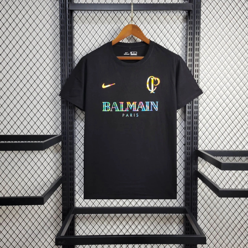 Corinthians BALMAIN 24-25 Casual Reflective Kit Black Shirt Football Jersey