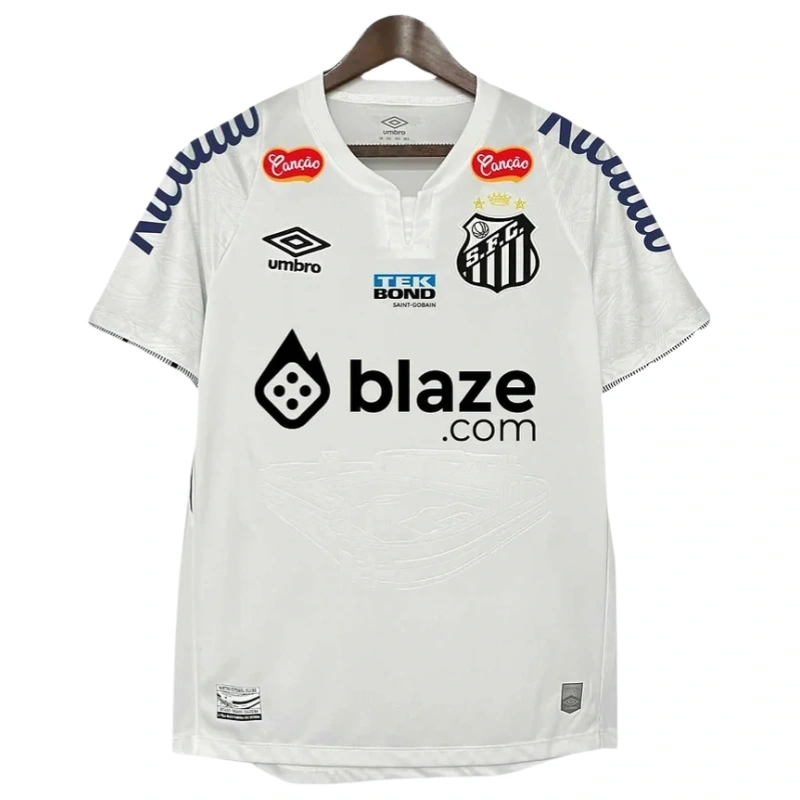 Brazilian Neymar Santos Football Club home jersey 24-25