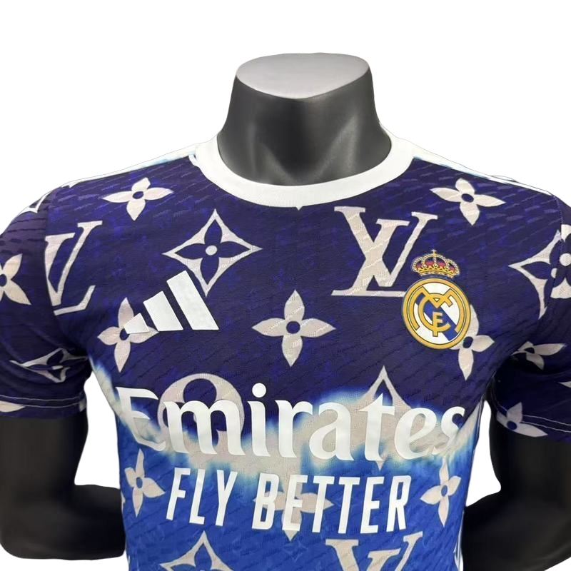 25-26 Real Madrid x LV Navy&Blue Special Edition Jersey
