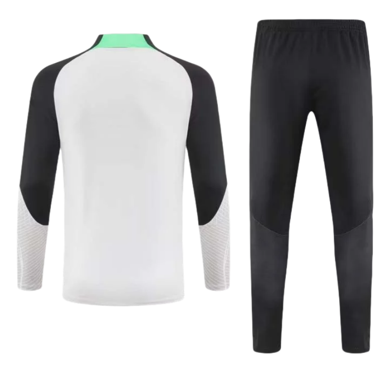 Liverpool Half-Pull Training Suit Gray-white Jersey 2023/2024