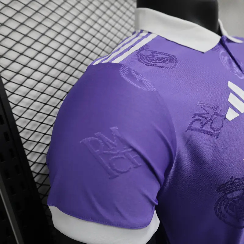 2025-26 Real Madrid Men's Polo Shirt Purple