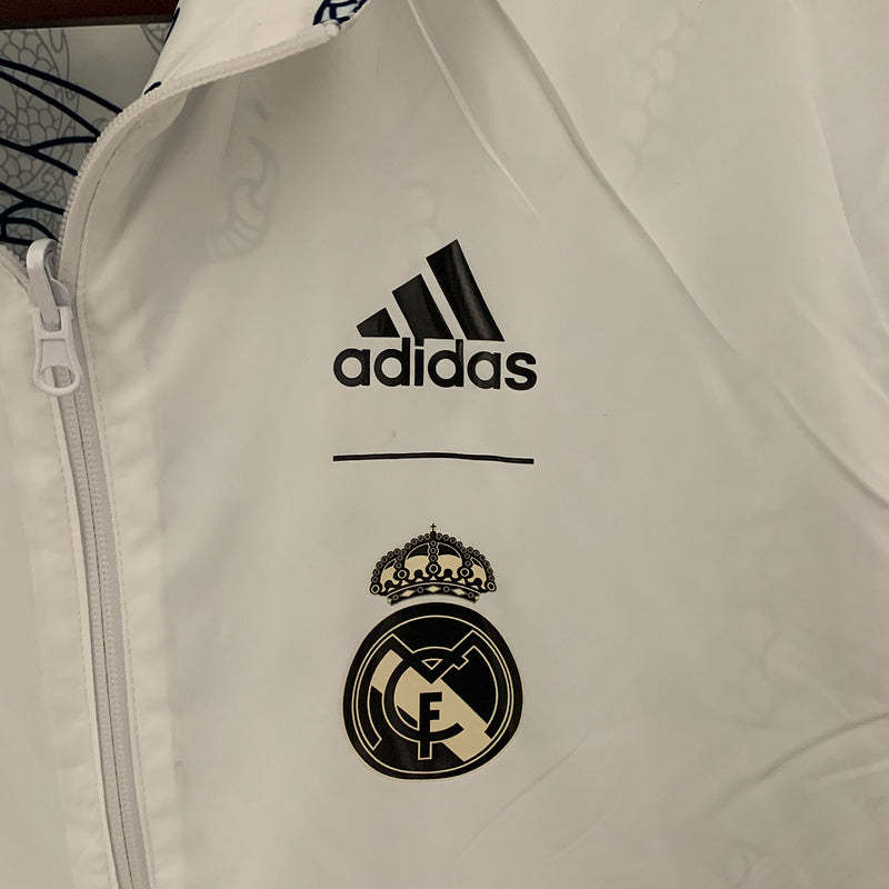 Real Madrid Double Sided Windbreaker White Jacket 2024