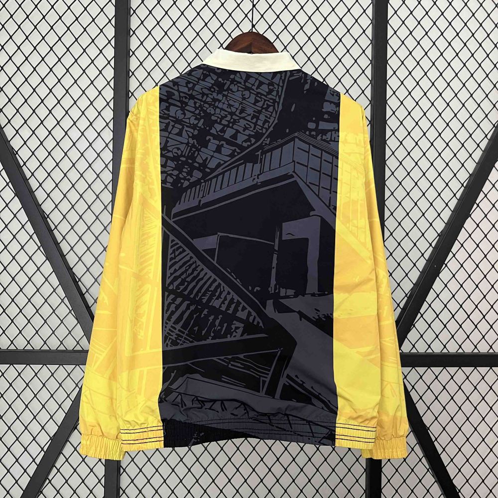 2024 Dortmund Trench Coat Reversible Windbreaker Double-Sides Jacket Sport