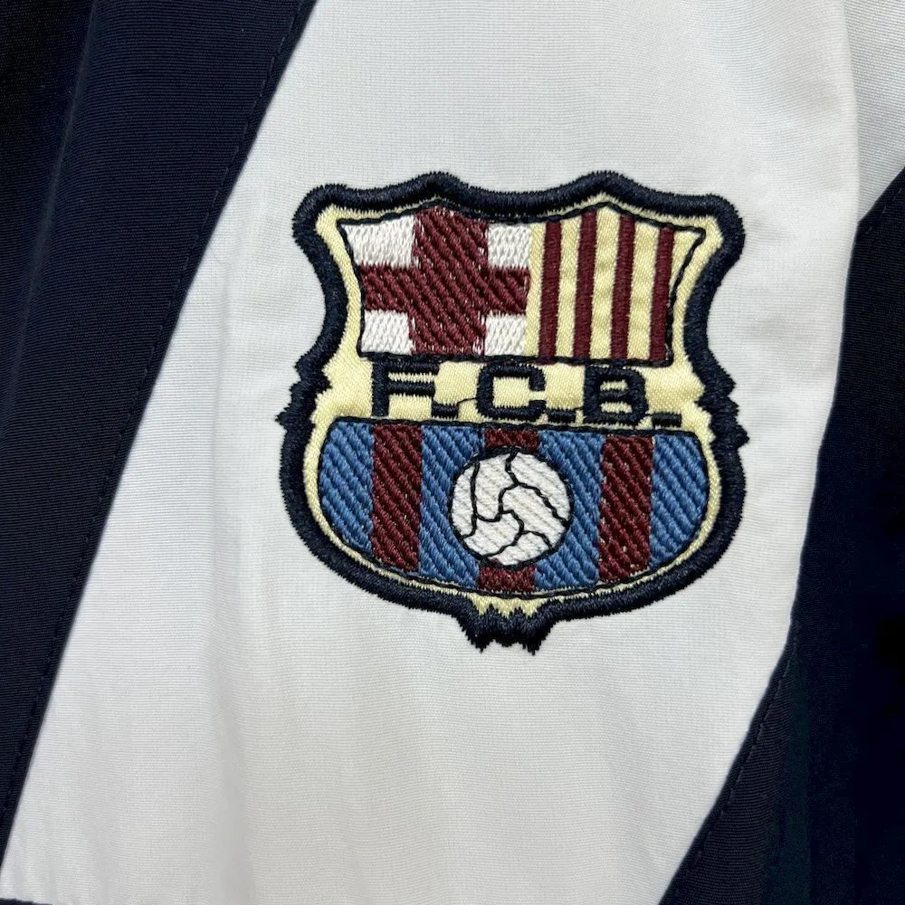 2025-26 Barcelona Retro Training Windbreaker Jacket Black