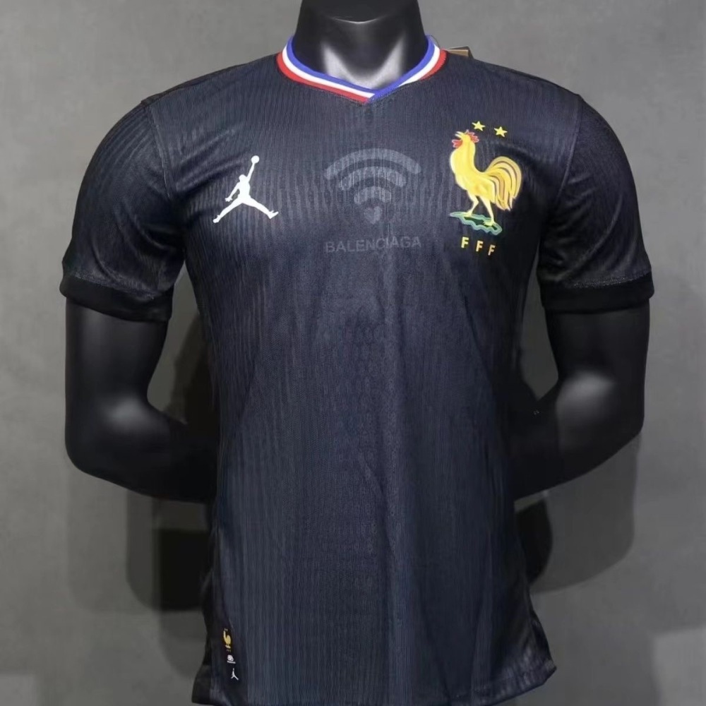 2024  France Black Special Jersey Player Version Euro