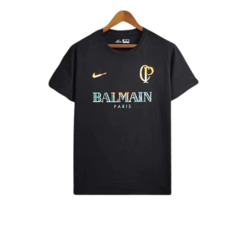 Corinthians BALMAIN 24-25 Casual Reflective Kit Black Shirt Football Jersey