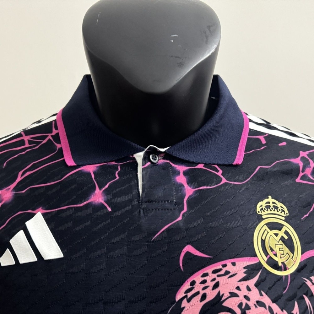 2025-26 Real Madrid Panther Black Purple Special Edition Jersey  Player Edition