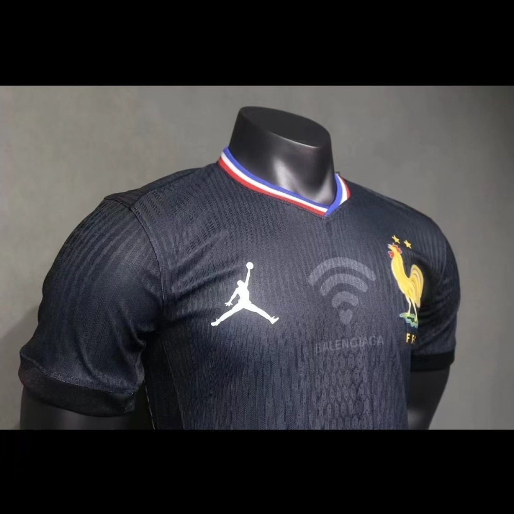 2024  France Black Special Jersey Player Version Euro