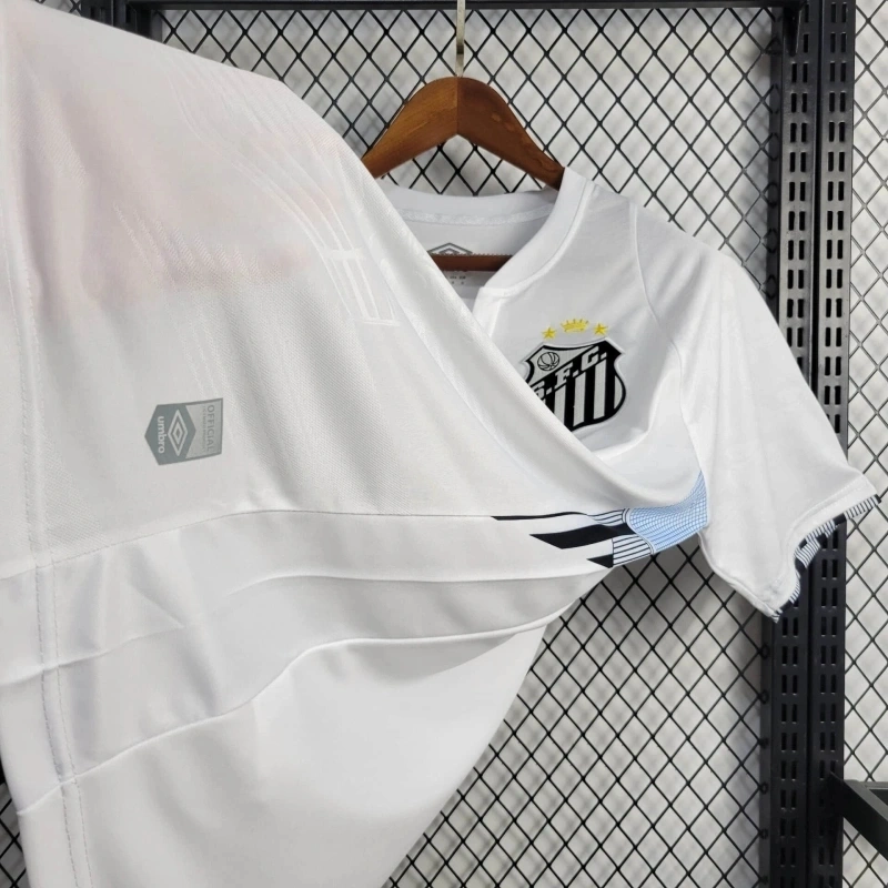 Brazilian Neymar Santos Football Club home jersey 24-25