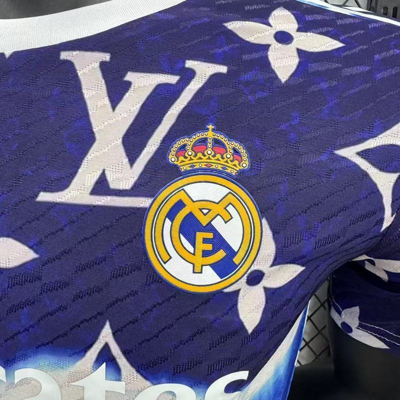25-26 Real Madrid x LV Navy&Blue Special Edition Jersey