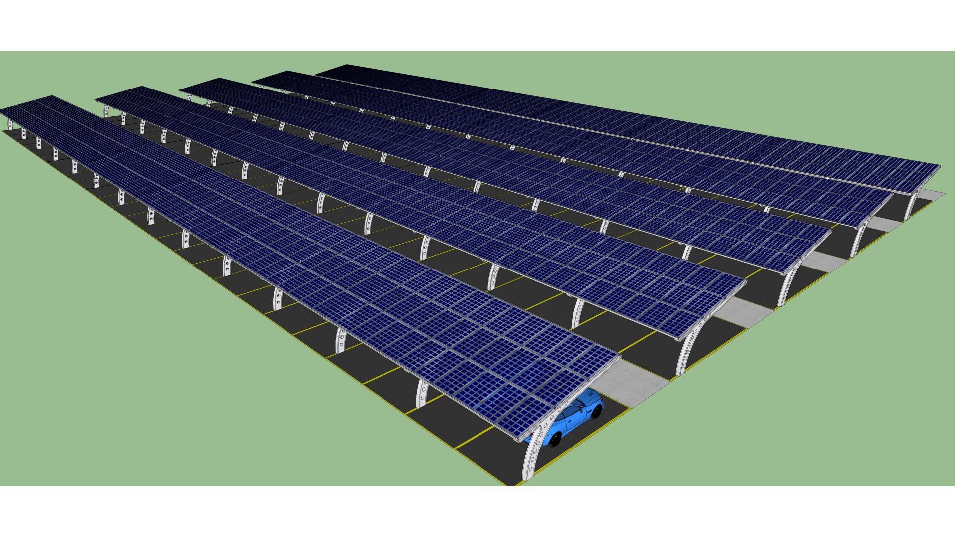 Corporate office solar carport