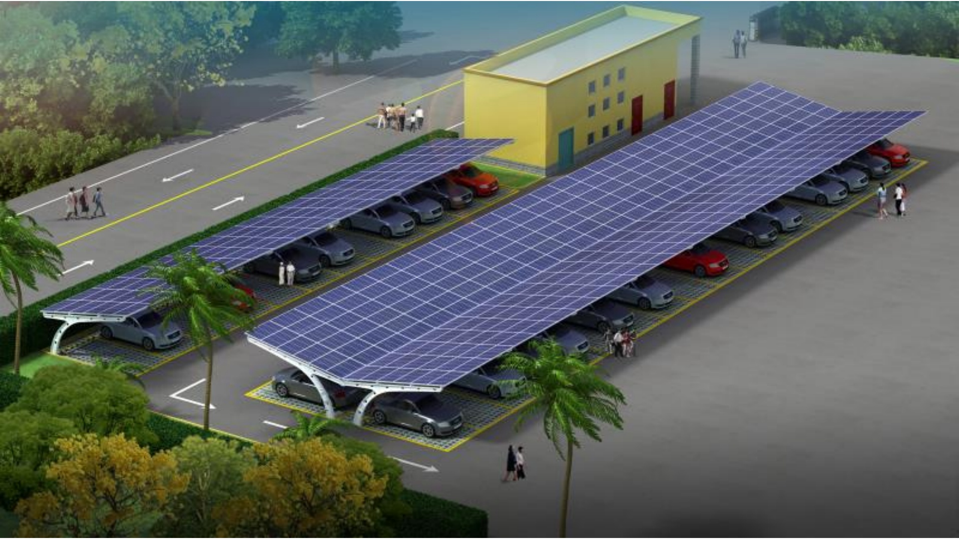 Hotel resort solar carport