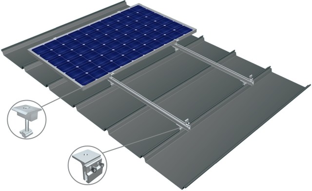Standing Seam Color Steel Roof Solar Project