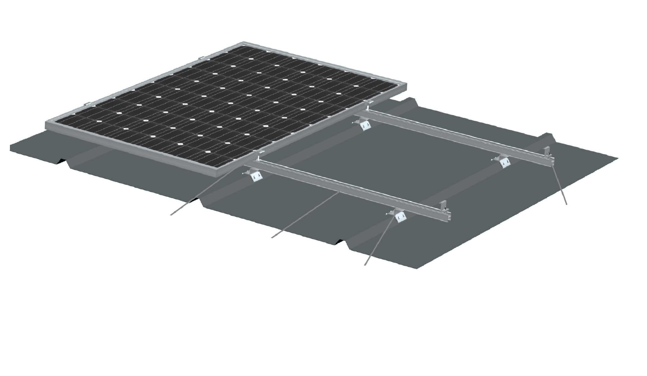 Trapezoidal Color Steel Roof Solar Project