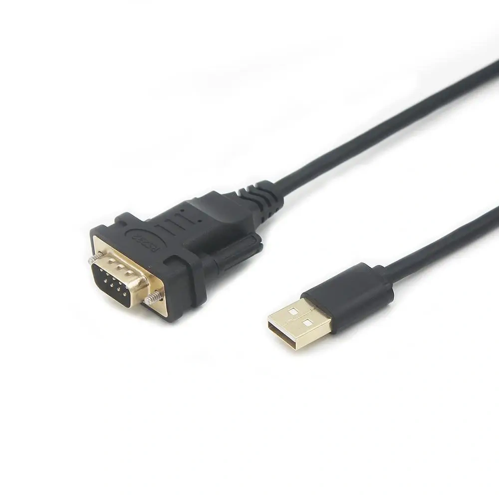USB to RS232 DB9 Serial Cable Male Connector Converter Adapter Cable FTDI Chip Black 6ft Support Win10/8/7/XP/Android/Mac/Linux
