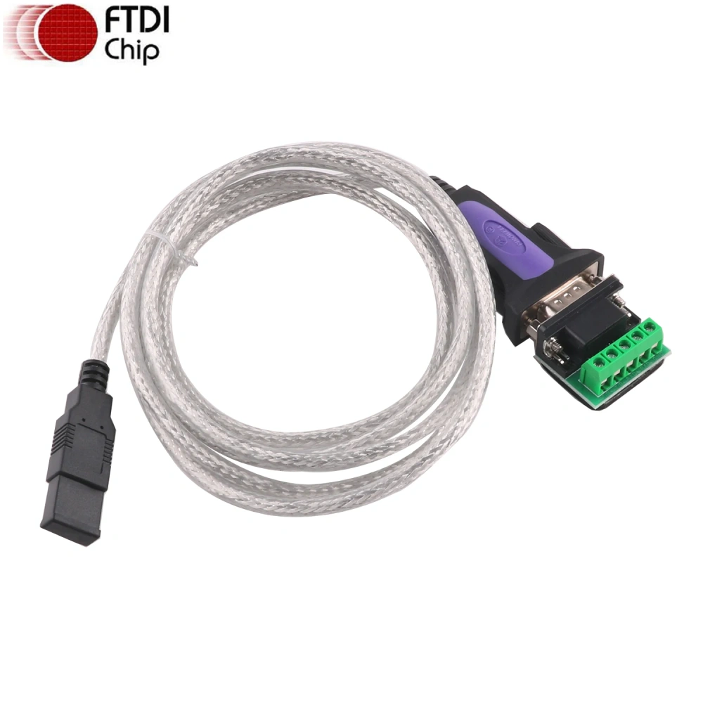 FTDI FT232RL USB TO DB9 MALE FEMALE RS485 ADAPTER CONVERTER PROGRAMMING CABLE