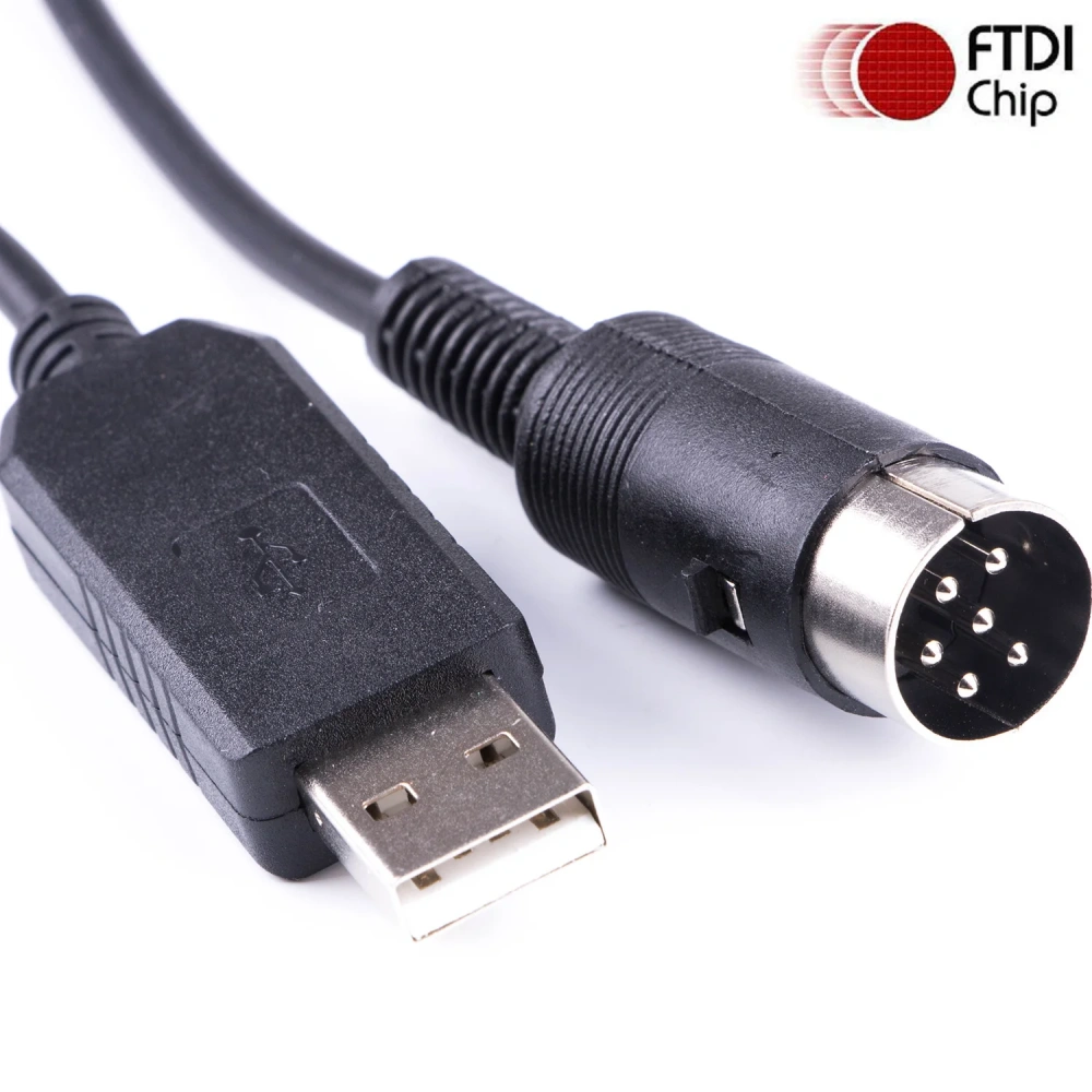 FTDI FT231XS USB 6Din RS232 Serial Converter CAT Programming Cable for Kendwood Radio TS-850 TS-450