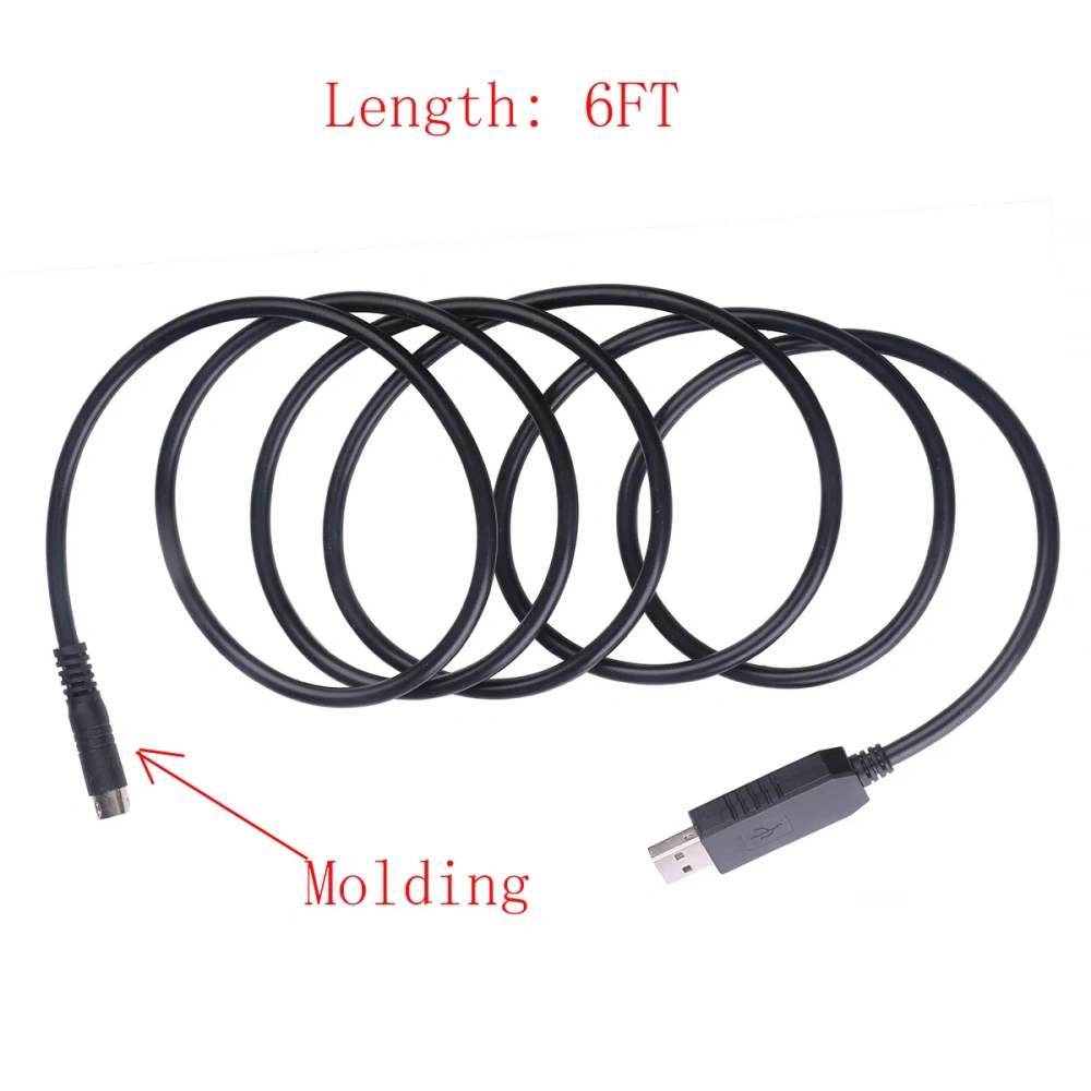 Industrial FTDI FT232RL USB TO 8 Pin Din Connector Serial Download Cable for Kenwoord Radio PG-5G PG-5H TM-D710 TM-V71 RC-D710
